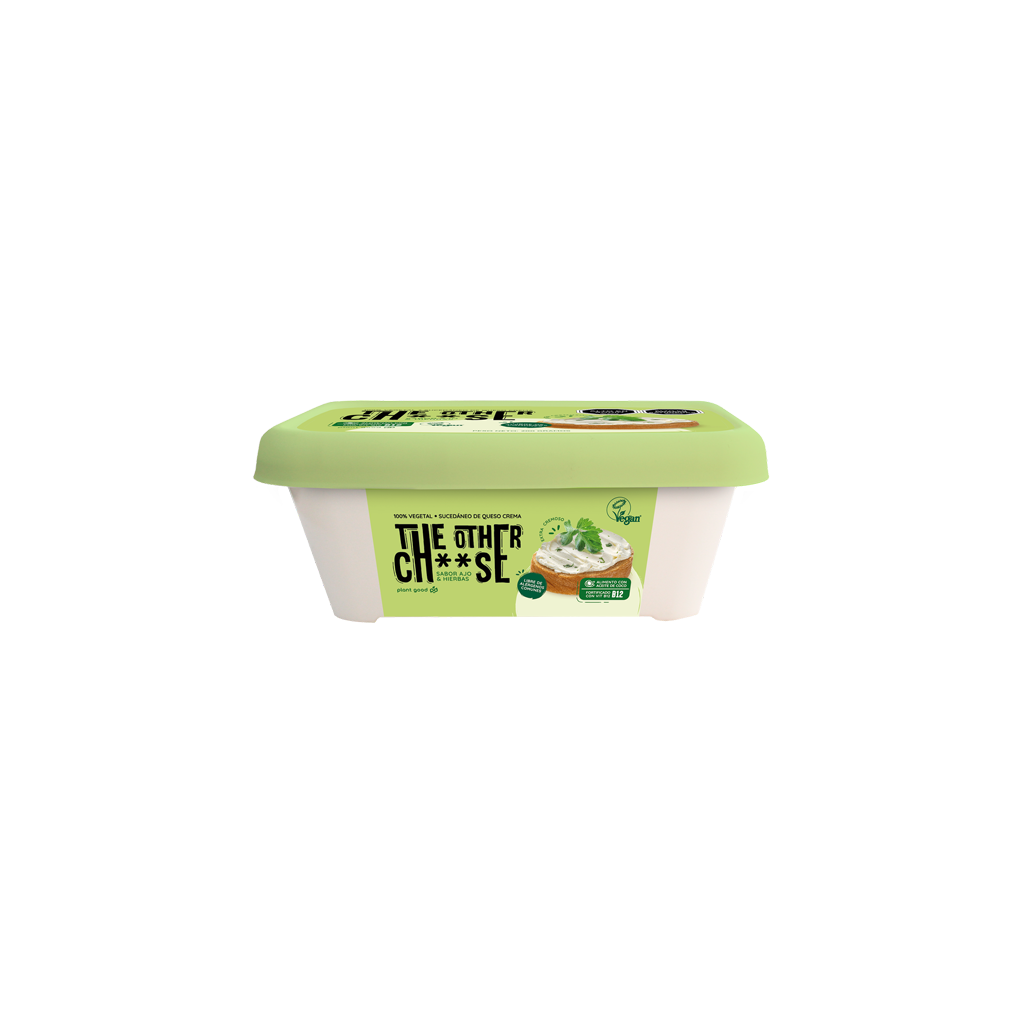 Queso vegetal sabor Hierbas y Ajo en crema 200gr