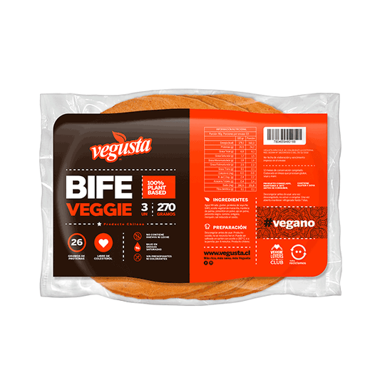 BIFE DE SEITÁN VEGGIE  270g Vegusta