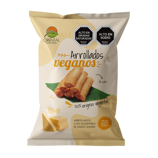 Arrollados veganos con queso sabor gouda 200 gr
